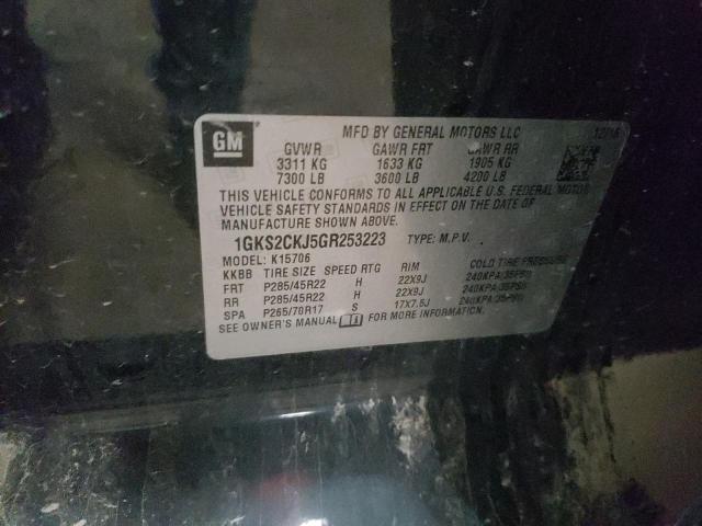 1GKS2CKJ5GR253223 GMC YUKON DENALI