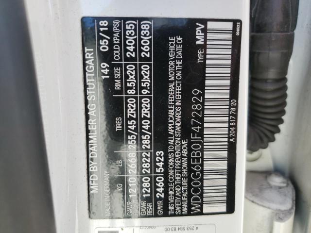 WDC0G6EB0JF472829 Mercedes-Benz Glc 43 4matic Amg