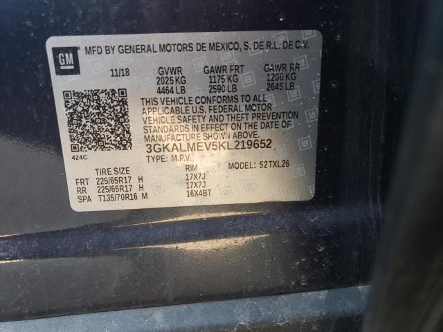 3GKALMEV5KL219652 GMC Terrain Sle