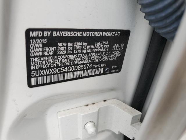 5UXWX9C54G0D85074 BMW X3 Xdrive28i