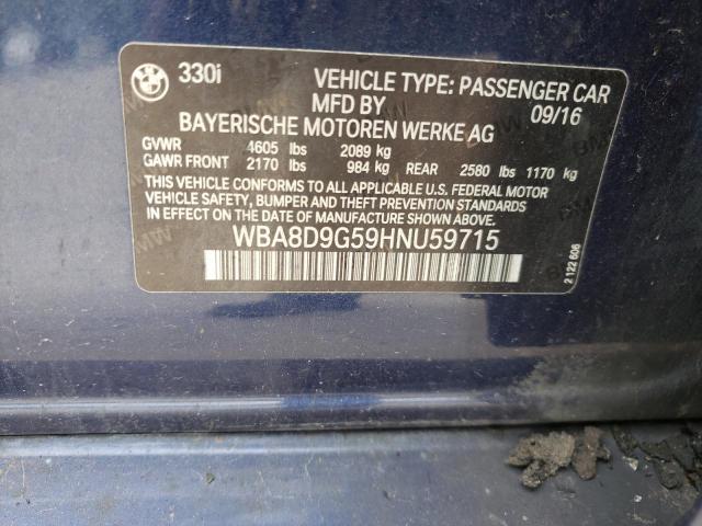 WBA8D9G59HNU59715 BMW 330 XI