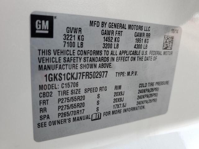 1GKS1CKJ7FR502977 GMC YUKON DENALI