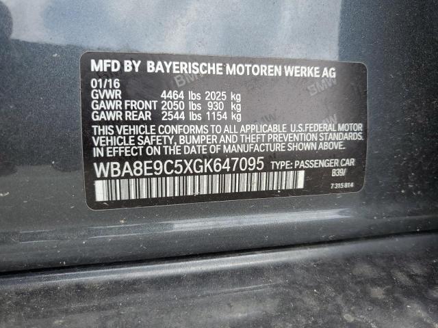 WBA8E9C5XGK647095 BMW 328 I Sulev