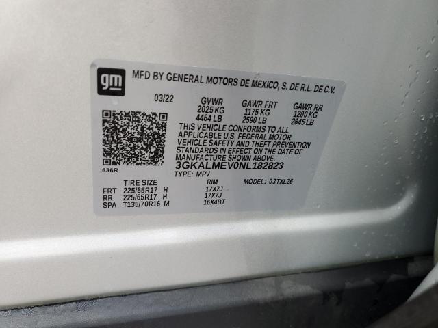 3GKALMEV0NL182823 GMC Terrain Sle