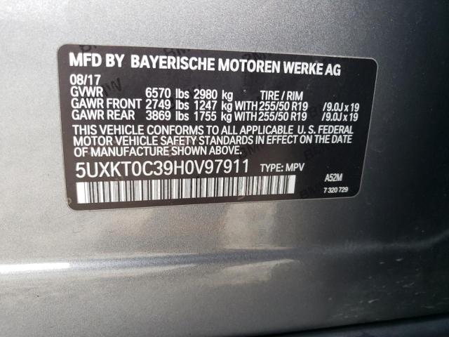 5UXKT0C39H0V97911 BMW X5 Xdr40e