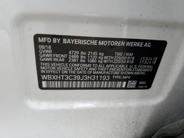 WBXHT3C39J3H31193 BMW X1 Xdrive28i