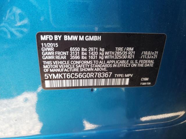 5YMKT6C56G0R78367 BMW X5 M