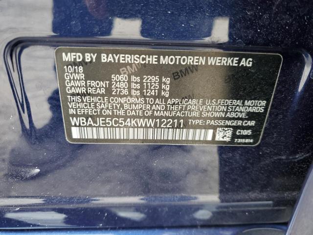 WBAJE5C54KWW12211 BMW 540 I