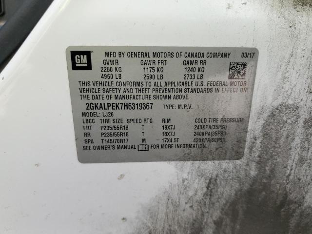 2GKALPEK7H6319367 GMC Terrain Slt