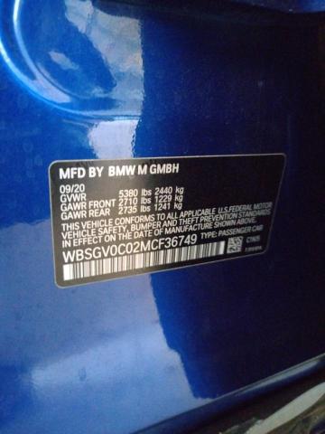 WBSGV0C02MCF36749 BMW M8