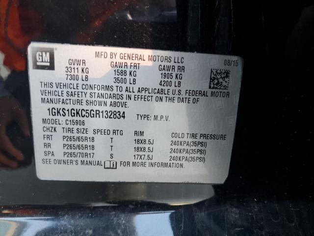 1GKS1GKC5GR132834 GMC Yukon Xl C1500 Slt