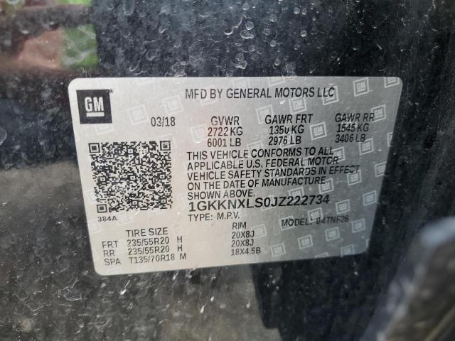 1GKKNXLS0JZ222734 GMC Acadia Denali