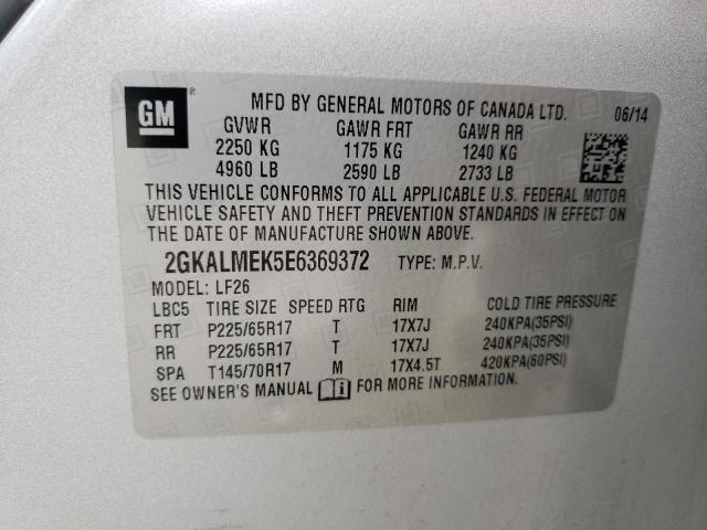 2GKALMEK5E6369372 GMC Terrain Sle