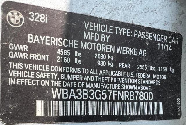 WBA3B3G57FNR87800 BMW 328 XI