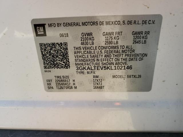 3GKALTEV5KL102146 GMC Terrain Sle