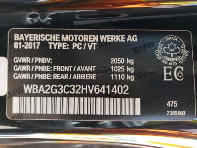 WBA2G3C32HV641402 BMW M240XI