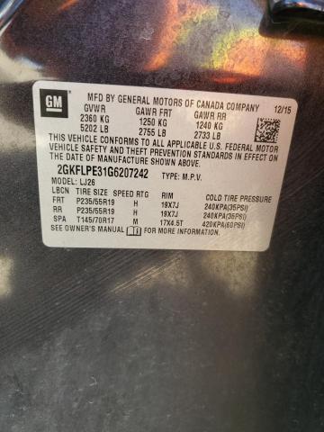 2GKFLPE31G6207242 GMC Terrain Slt