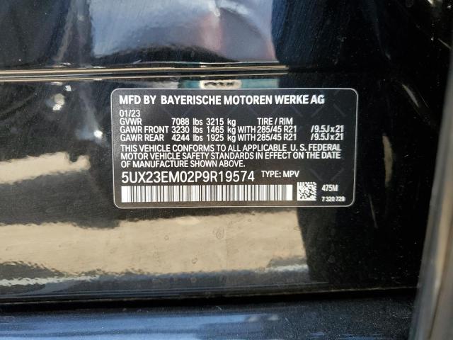 5UX23EM02P9R19574 BMW X7 Xdrive40i