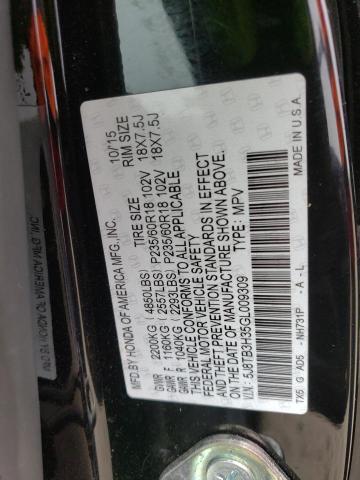 5J8TB3H35GL009309 Acura RDX