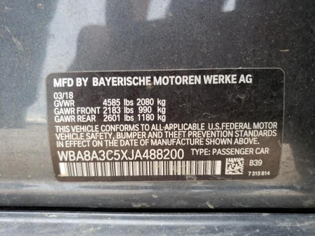 WBA8A3C5XJA488200 BMW 320 XI