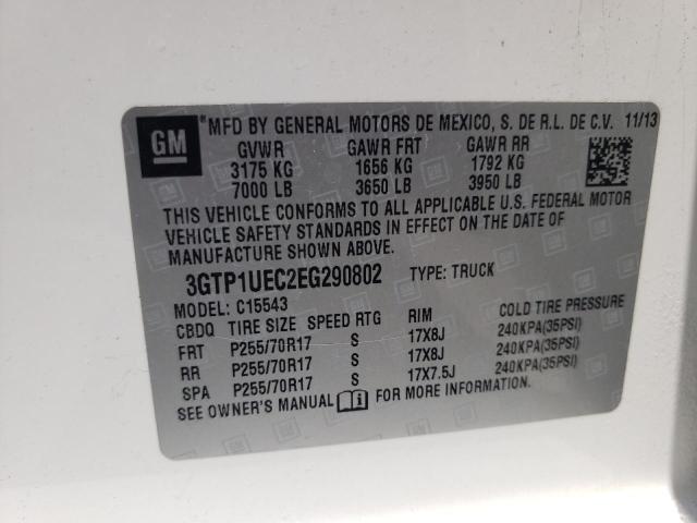 3GTP1UEC2EG290802 GMC Sierra C1500 Sle