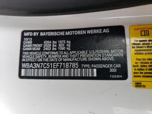 WBA3N7C51EF718785 BMW 428 I