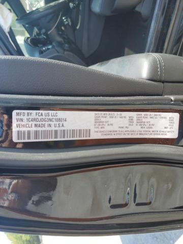 1C4RDJDG3NC108014 Dodge DURANGO GT