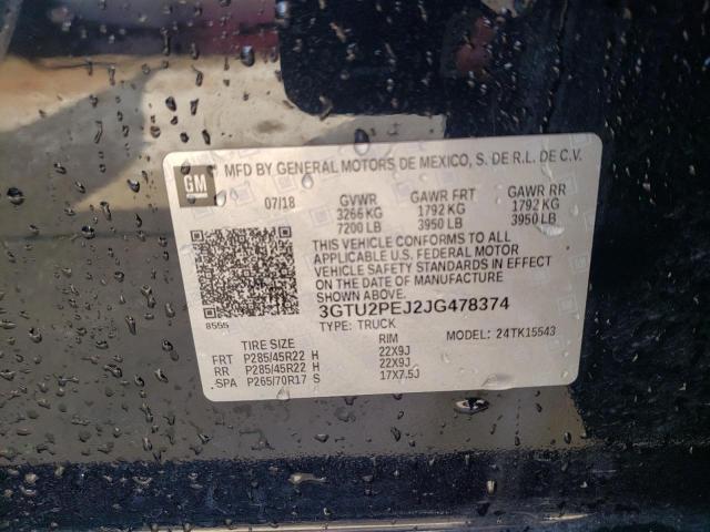 3GTU2PEJ2JG478374 GMC Sierra K1500 Denali