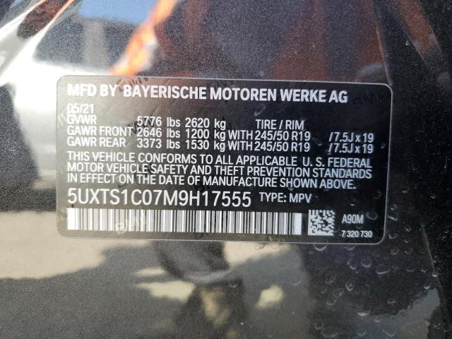 5UXTS1C07M9H17555 BMW X3 Xdrive30e