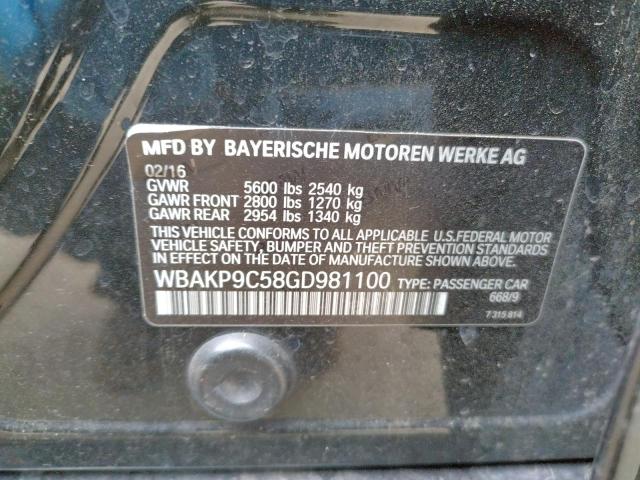 WBAKP9C58GD981100 BMW 550 Xi