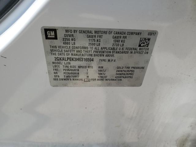 2GKALPEK3H6316594 GMC Terrain Slt