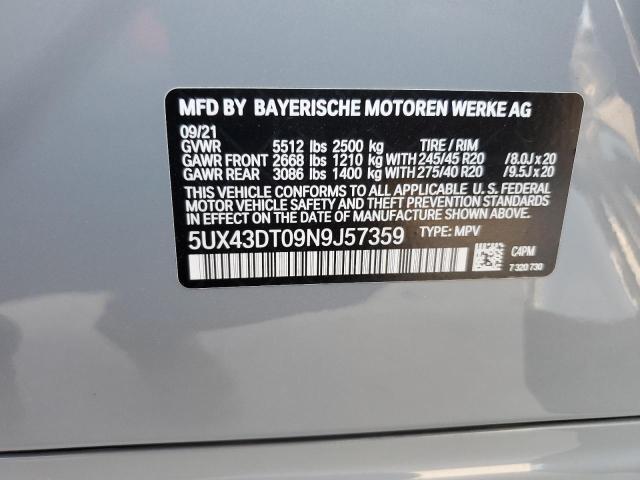 5UX43DT09N9J57359 BMW X4 M40i