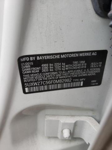 5UXWZ7C56F0M82982 BMW X3 Sdrive28i