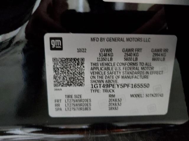 1GT49PEY5PF165550 GMC Sierra K2500 At4