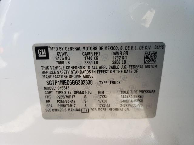3GTP1MEC6GG302338 GMC Sierra C1500 Sle