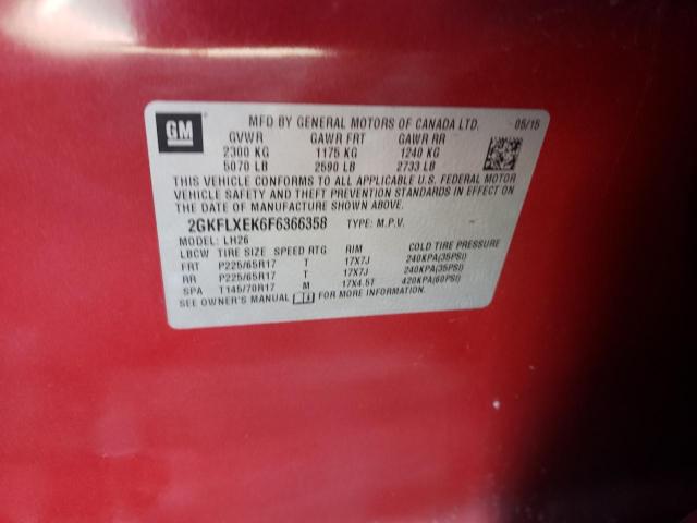 2GKFLXEK6F6366358 GMC Terrain Slt