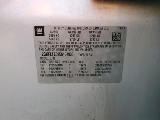 2GKFLTE39E6184038 GMC Terrain Slt
