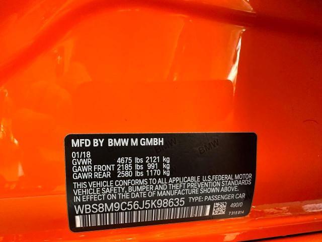 WBS8M9C56J5K98635 BMW M3