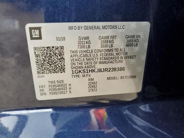 1GKS1HKJ8JR239386 GMC YUKON XL DENALI