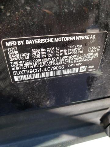 5UXTR9C51JLC79006 BMW X3 Xdrive30i