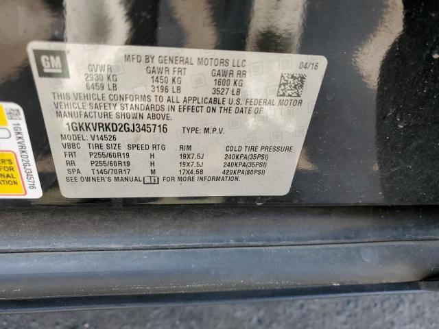 1GKKVRKD2GJ345716 GMC Acadia Slt-1