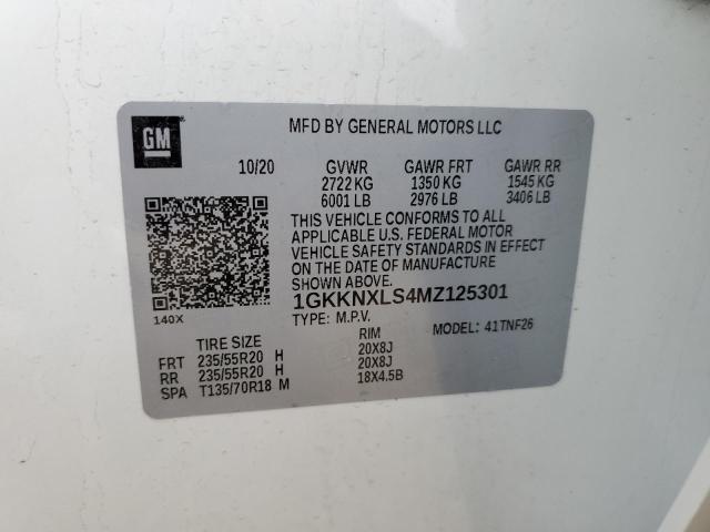 1GKKNXLS4MZ125301 GMC Acadia Denali