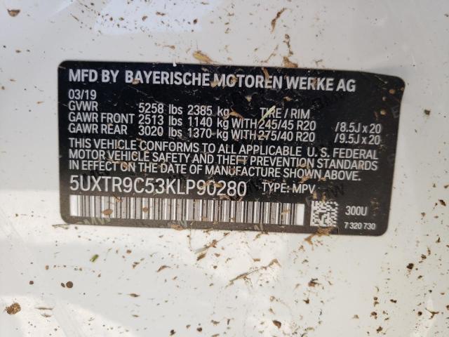 5UXTR9C53KLP90280 BMW X3 Xdrive30i