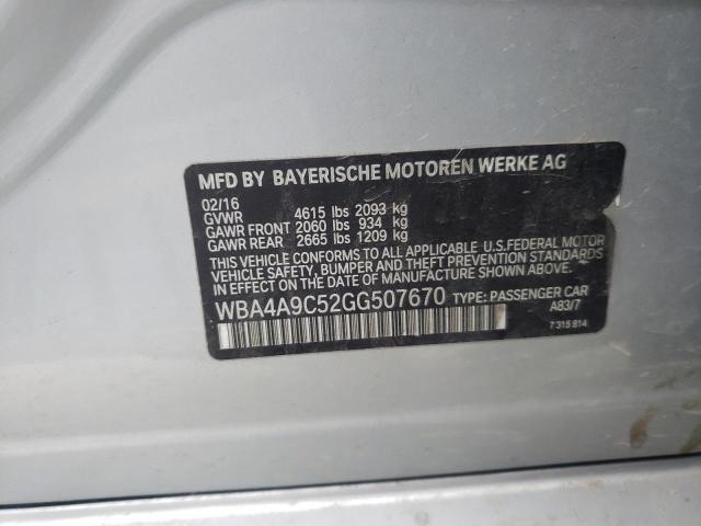 WBA4A9C52GG507670 BMW 428 I Gran Coupe Sulev