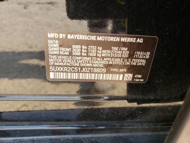 5UXKR2C51J0Z18809 BMW X5 Sdrive35i