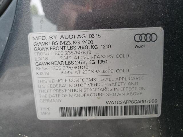 WA1C2AFP8GA007956 Audi Q5 PREMIUM