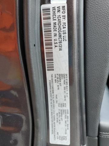 1C4RDHDG4MC761314 Dodge DURANGO GT