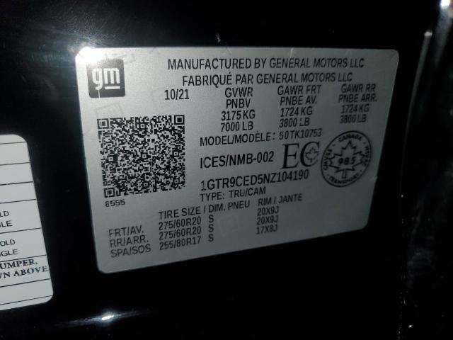 1GTR9CED5NZ104190 GMC Sierra Limited K1500 Elevation