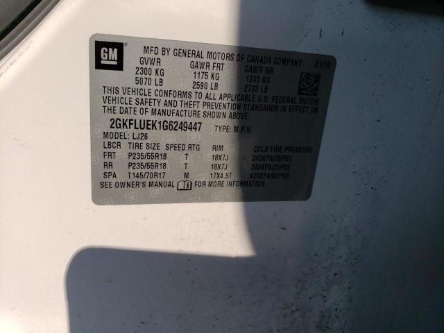2GKFLUEK1G6249447 GMC Terrain Slt