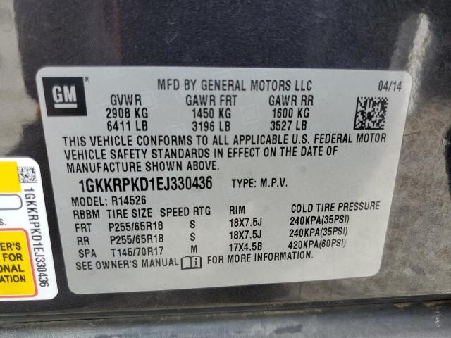 1GKKRPKD1EJ330436 GMC ACADIA SLE